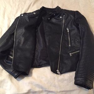 Zara faux leather jacket